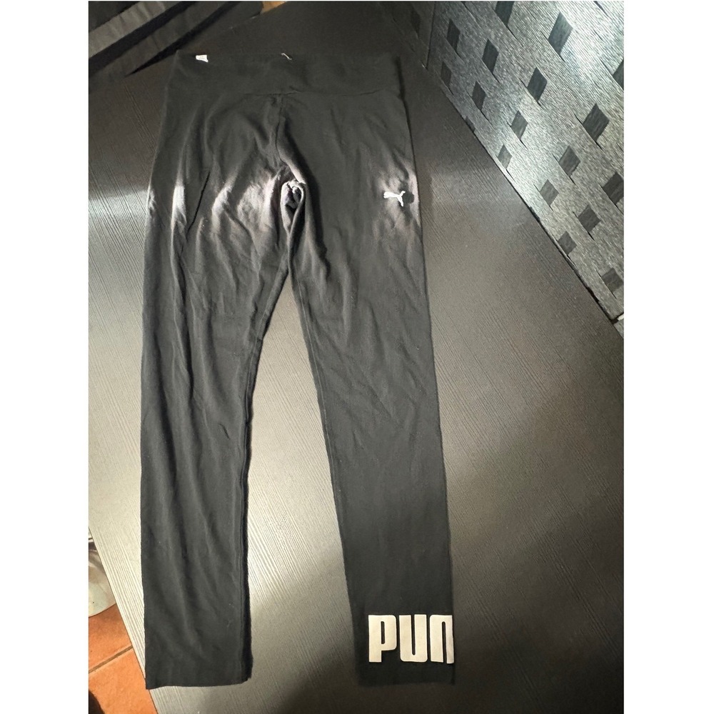 Puma leggings women size small black white